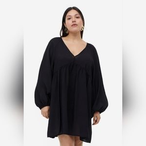 Black swing mini dress